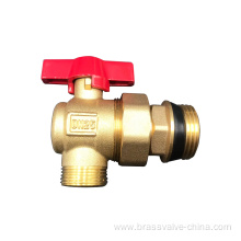 Aluminum handle brass ball angle ball valves